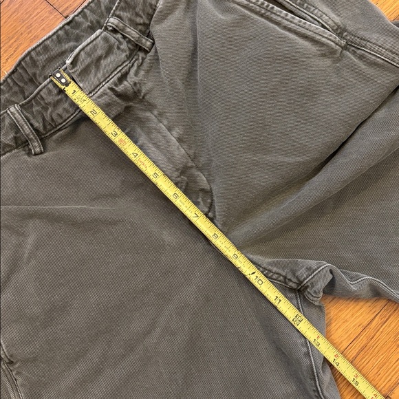 GAP Mid Rise Twill Barrel Pants Black Moss Green - Picture 8 of 13